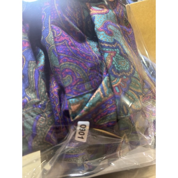 RARE VINTAGE POLO RALPH LAUREN CHAPS AOP BUTTON DOWN SHIRT purple M NWT - Picture 7 of 8